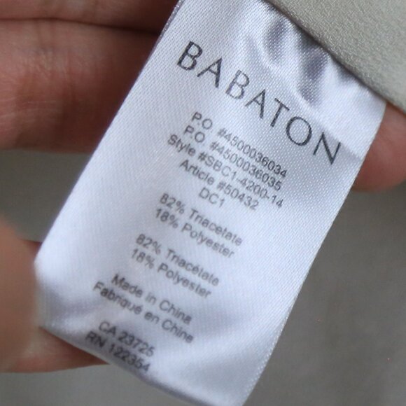 Aritzia Babaton Cream Structured Zip Vest / Sleeveless Jacket Size Small - Picture 7 of 10